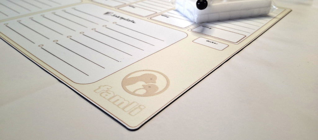 FamliBoard - Magnetisk Veckoplanerare och 1 st penna Fri frakt! - Famli Board